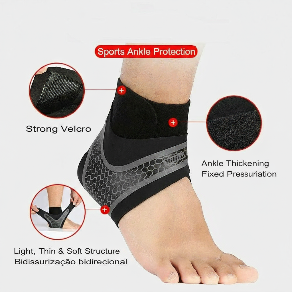 Compression Ankle Support – Stabilising Brace for Sports & Injury Recovery