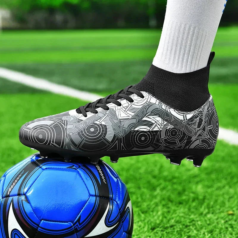 Kids’ Firm Ground Football Boots – SprintLite Sock-Fit Cleats